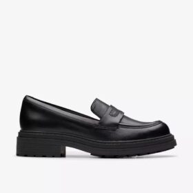 Womens Orinoco3 Edge Black Leather Loafers Us