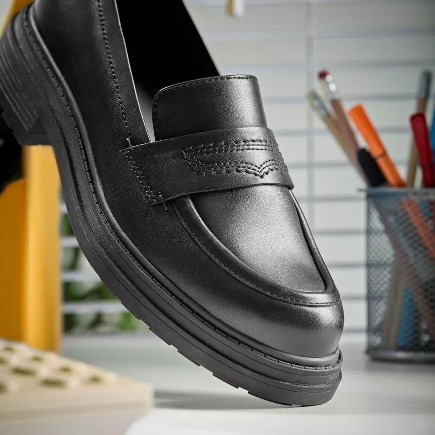 Womens Orinoco3 Edge Black Leather Loafers Us Womens Orinoco3 Edge Black Leather Loafers Us