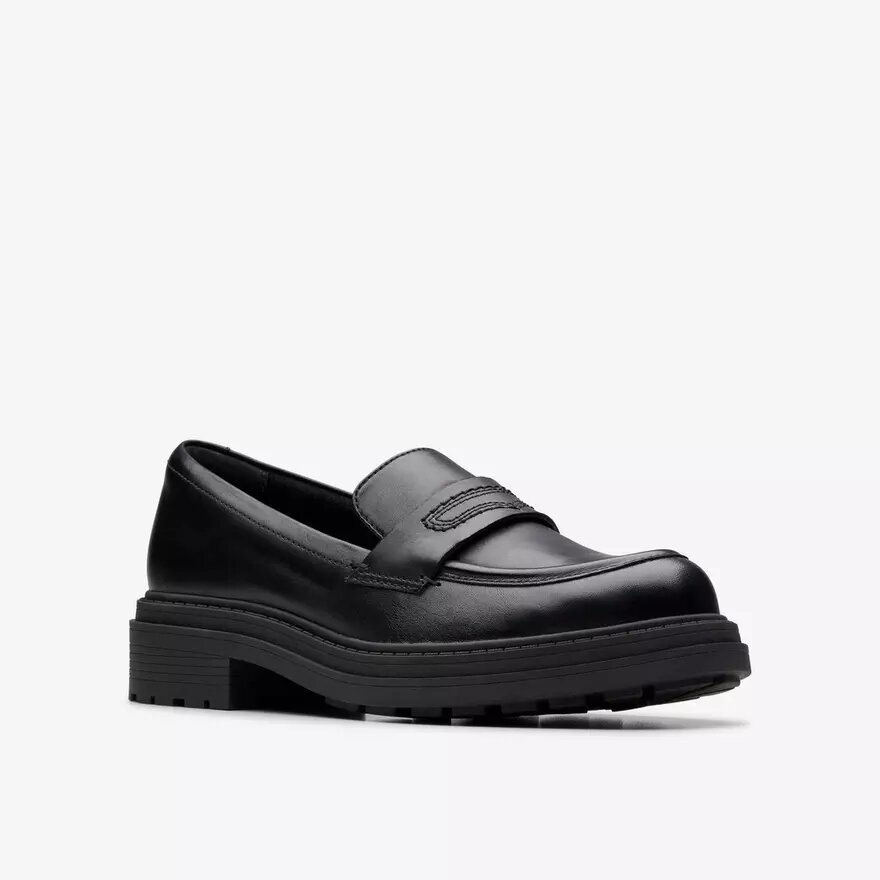 Womens Orinoco3 Edge Black Leather Loafers Us Womens Orinoco3 Edge Black Leather Loafers Us