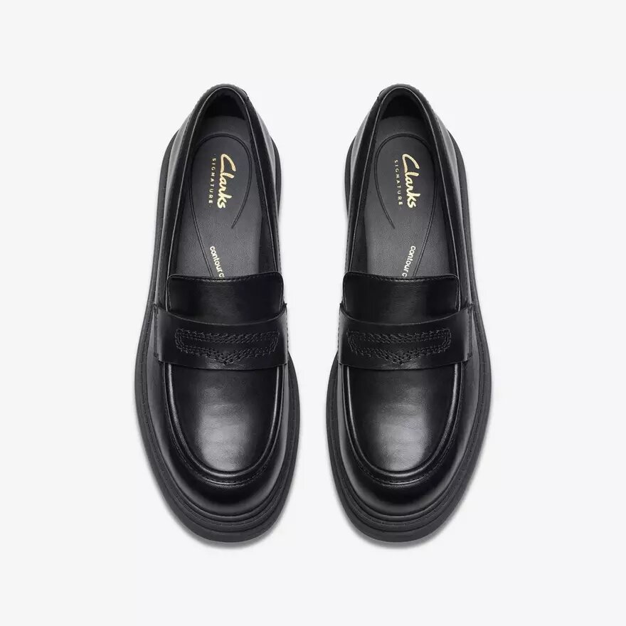 Womens Orinoco3 Edge Black Leather Loafers Us Womens Orinoco3 Edge Black Leather Loafers Us