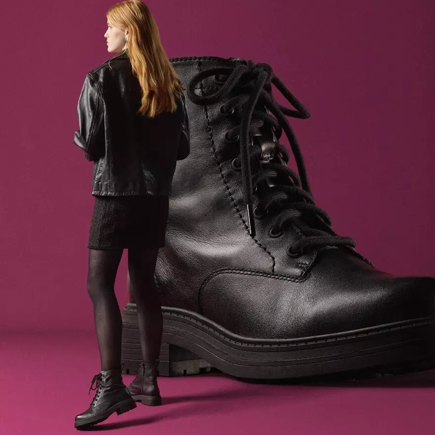Womens Orinoco3 Style Black Leather Ankle Boots Womens Orinoco3 Style Black Leather Ankle Boots