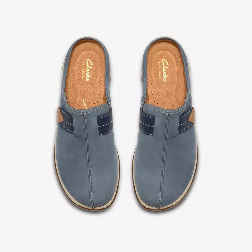 Womens Orlene Clog Denim Blue Nubuck Clogs & Mules Womens Orlene Clog Denim Blue Nubuck Clogs & Mules