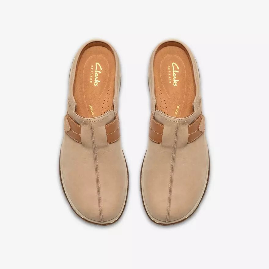 Womens Orlene Clog Taupe Nubuck Clogs & Mules Womens Orlene Clog Taupe Nubuck Clogs & Mules