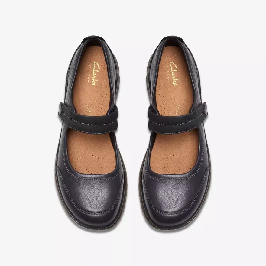 Womens Orlene Jane Black Leather Mary Janes Womens Orlene Jane Black Leather Mary Janes
