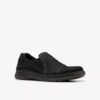 Womens Orlene Slip Black Leather Slip-Ons