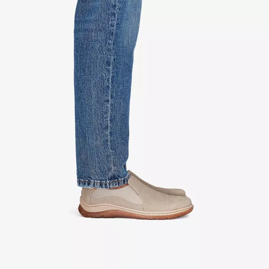 Womens Orlene Slip Stone Nubuck Slip-Ons Womens Orlene Slip Stone Nubuck Slip-Ons
