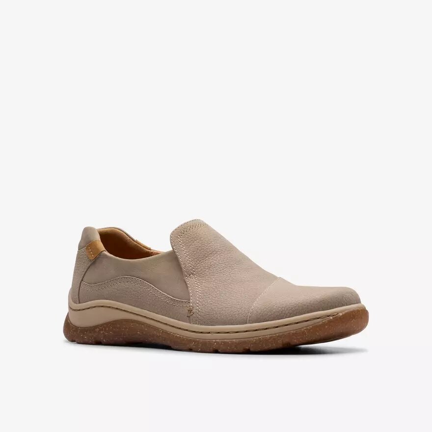Womens Orlene Slip Stone Nubuck Slip-Ons Womens Orlene Slip Stone Nubuck Slip-Ons