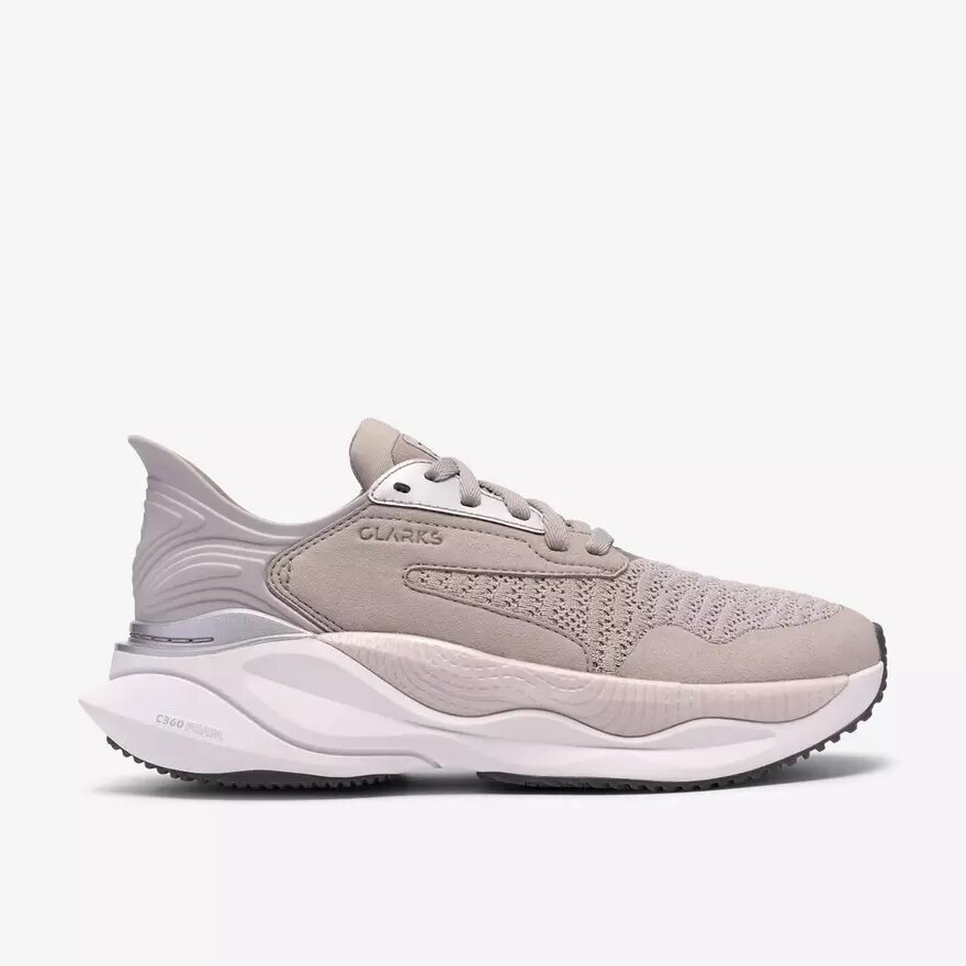 Womens Pace Walk Grey Combination Sneakers Womens Pace Walk Grey Combination Sneakers