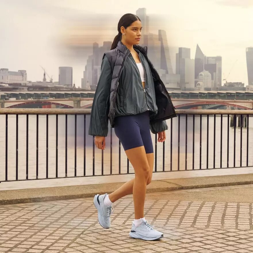 Womens Pace Walk Light Blue Sneakers Womens Pace Walk Light Blue Sneakers