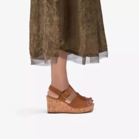 Womens Sabina Dream Tan Suede Wedges