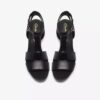 Womens Sabina Hope Black Leather Wedges Womens Sabina Hope Black Leather Wedges