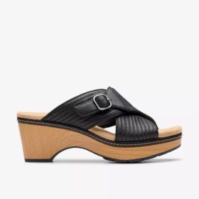 Womens Seannah Nora Black Interest Wedges