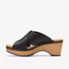 Womens Seannah Nora Black Interest Wedges