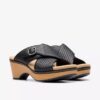 Womens Seannah Nora Black Interest Wedges