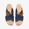 Womens Seannah Nora Dark Denim Wedges