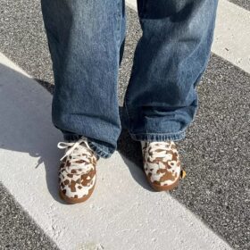 Womens Seco Speed2 Cow Print Sneakers