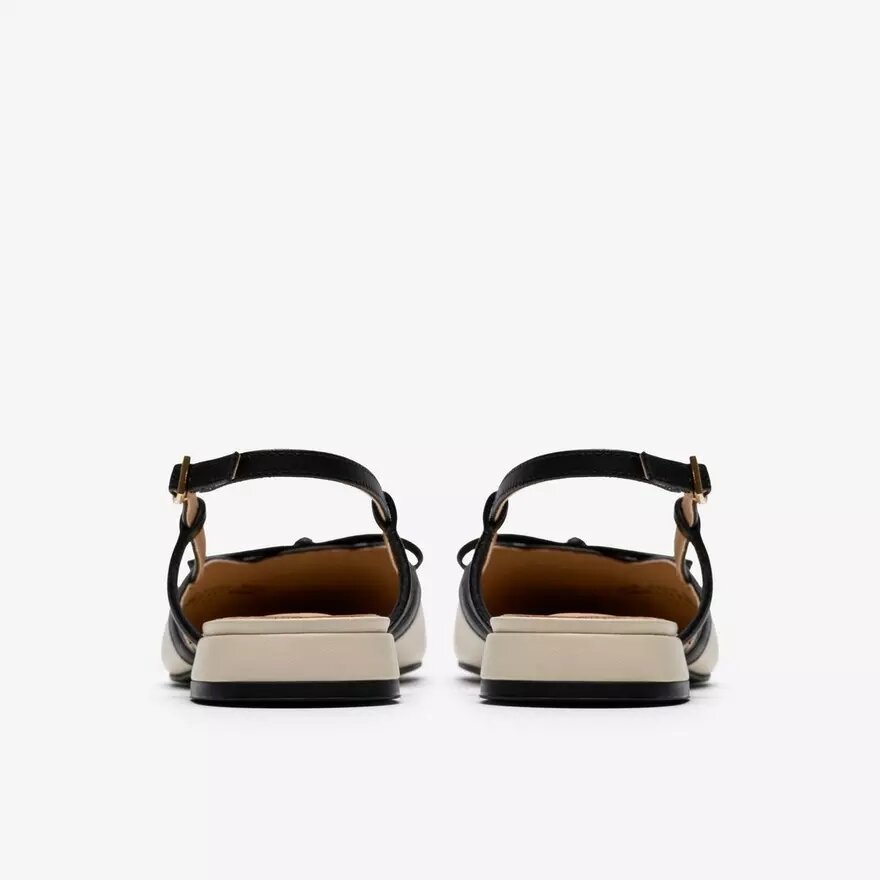 Womens Sensa15 Bow Cream Leather Sling Back Womens Sensa15 Bow Cream Leather Sling Back