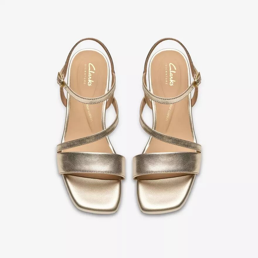 Womens Serina35 Strap Soft Gold Strappy Sandals Womens Serina35 Strap Soft Gold Strappy Sandals