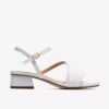 Womens Serina35 Strap White Leather Strappy Sandals Womens Serina35 Strap White Leather Strappy Sandals
