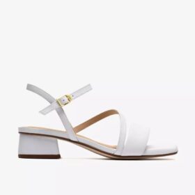 Womens Serina35 Strap White Leather Strappy Sandals