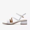 Womens Serina35 Strap White Leather Strappy Sandals Womens Serina35 Strap White Leather Strappy Sandals