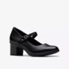 Womens Shaya Jane Black Leather Mary Janes