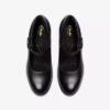 Womens Shaya Jane Black Leather Mary Janes