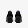 Womens Shaya Poppy Black Leather Pumps