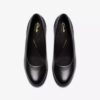 Womens Shaya Poppy Black Leather Pumps