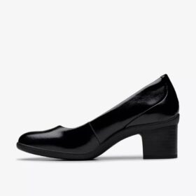Womens Shaya Poppy Black Patent Pumps