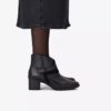 Womens Shaya Sky Black Leather Ankle Boots Womens Shaya Sky Black Leather Ankle Boots