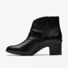 Womens Shaya Sky Black Leather Ankle Boots Womens Shaya Sky Black Leather Ankle Boots