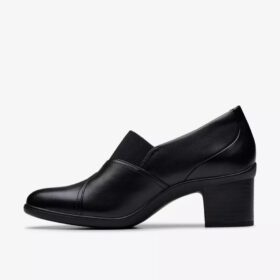 Womens Shaya Tess Black Leather Troer Shoes