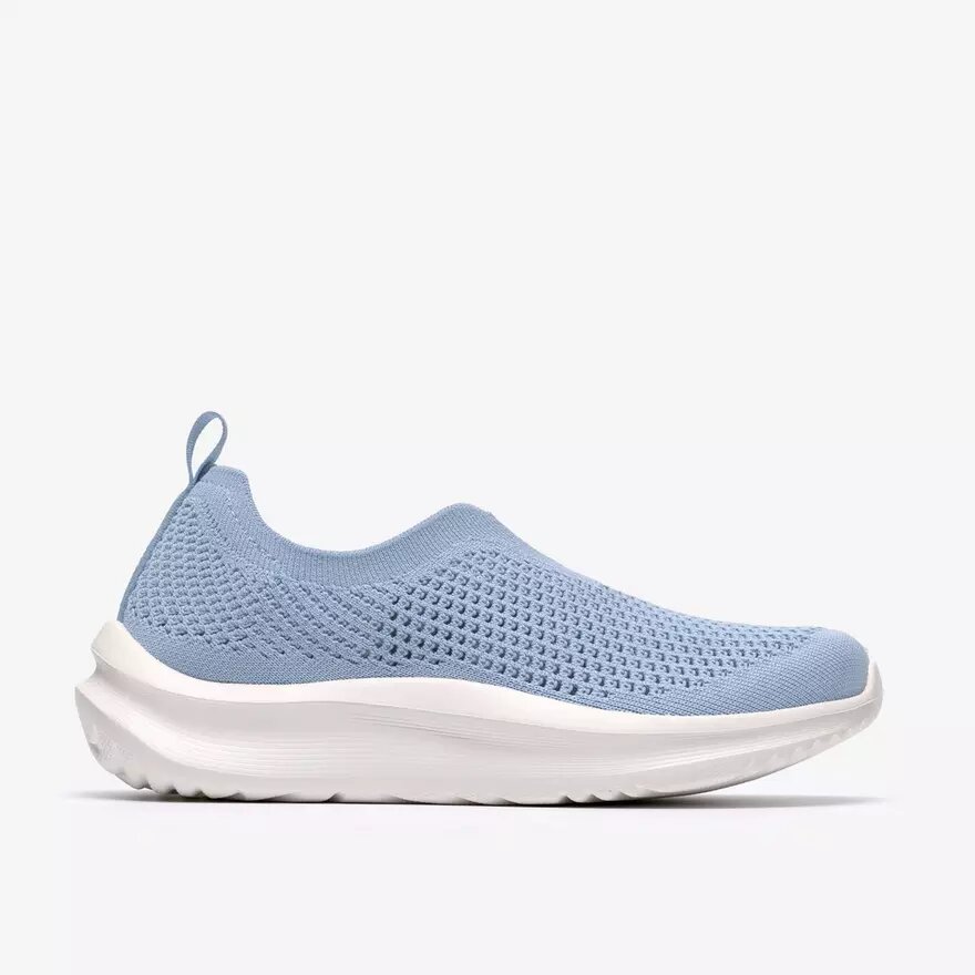 Womens Solevana Knit Light Blue Sneakers Womens Solevana Knit Light Blue Sneakers