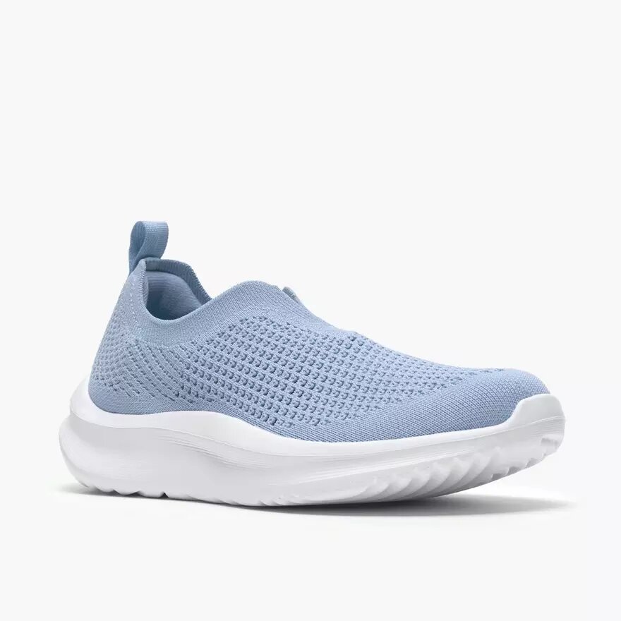 Womens Solevana Knit Light Blue Sneakers Womens Solevana Knit Light Blue Sneakers