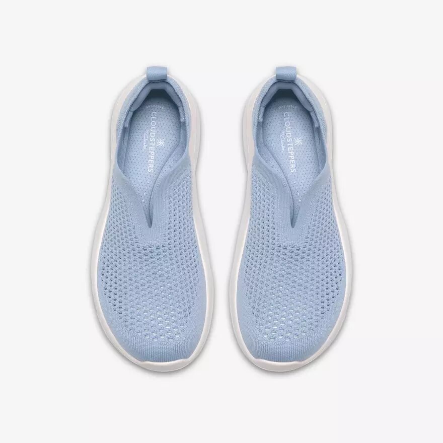 Womens Solevana Knit Light Blue Sneakers Womens Solevana Knit Light Blue Sneakers