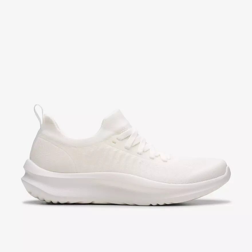 Womens Solevana Lace White Sneakers Womens Solevana Lace White Sneakers