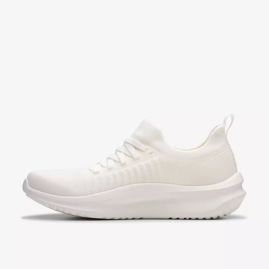 Womens Solevana Lace White Sneakers Womens Solevana Lace White Sneakers