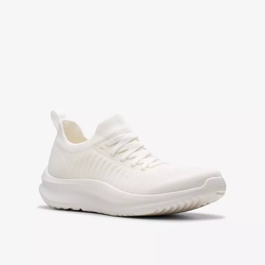 Womens Solevana Lace White Sneakers Womens Solevana Lace White Sneakers