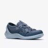 Womens Solevana Step Blue Grey Slip-Ons Womens Solevana Step Blue Grey Slip-Ons