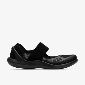 Womens Solevana Strap Black Sneakers Womens Solevana Strap Black Sneakers