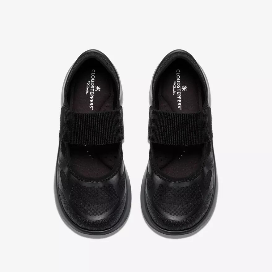 Womens Solevana Strap Black Sneakers Womens Solevana Strap Black Sneakers