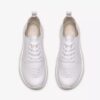 Womens Solevana Style White Leather Sneakers Womens Solevana Style White Leather Sneakers