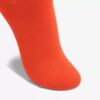 Womens Solid Dress Crew Orange Socks