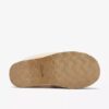 Womens Stockinette Khaki Slippers