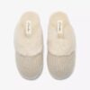 Womens Stockinette Khaki Slippers
