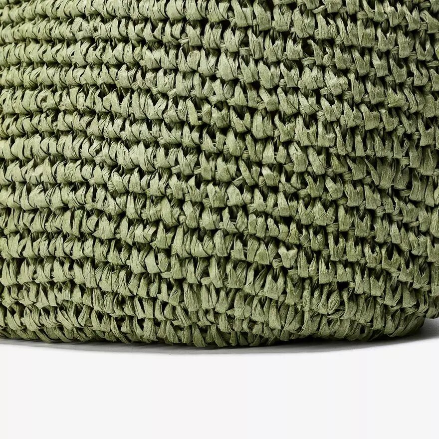 Womens Talia Straw Green Tote Bag Womens Talia Straw Green Tote Bag