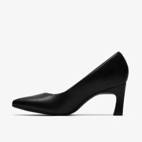 Womens Tammitha Eve Black Leather Pumps