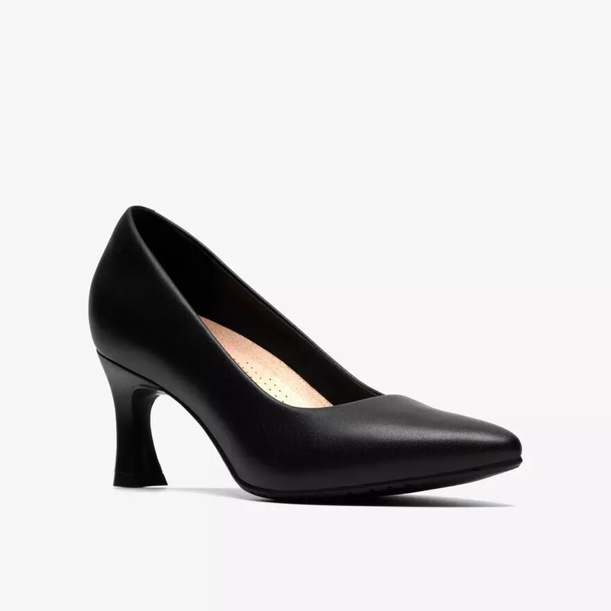 Womens Tammitha Eve Black Leather Pumps Womens Tammitha Eve Black Leather Pumps