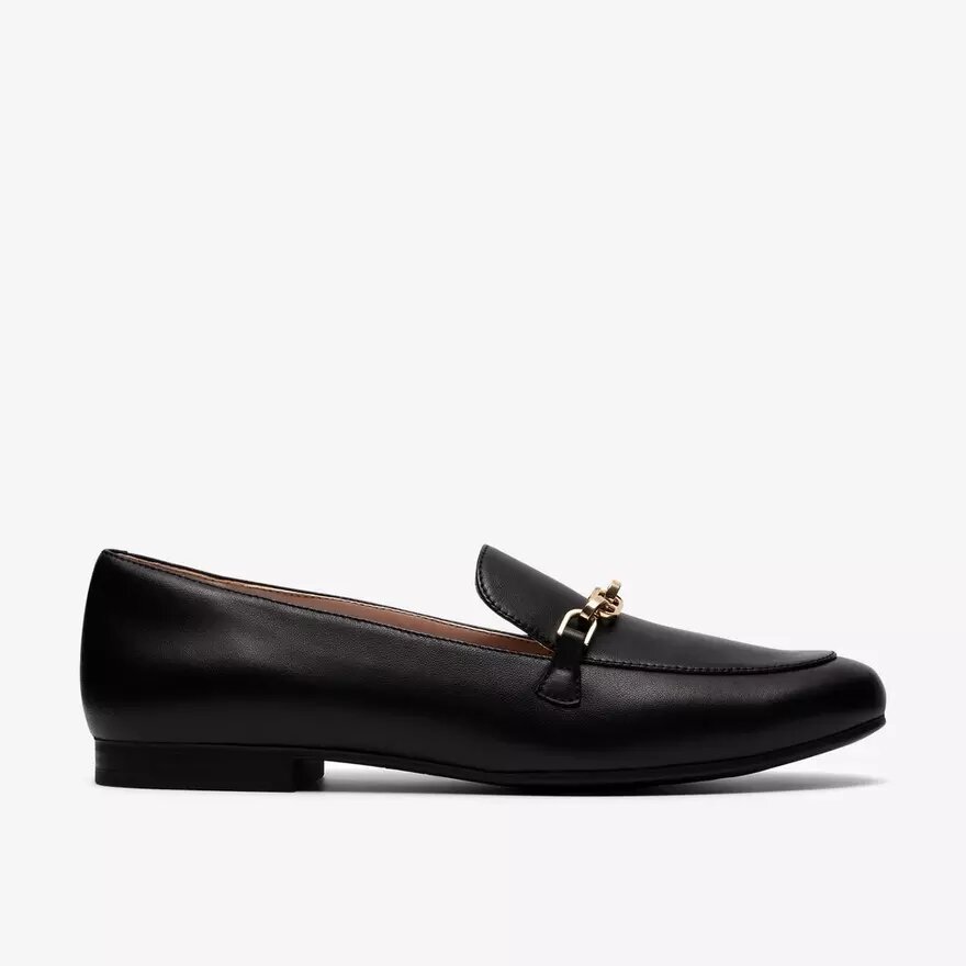 Womens Tamna Iris Black Leather Loafer Womens Tamna Iris Black Leather Loafer